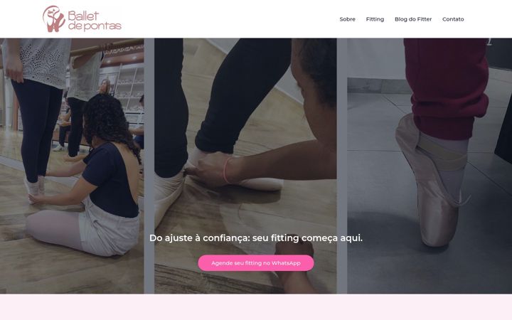 Екранна снимка на balletdepontas.com.br