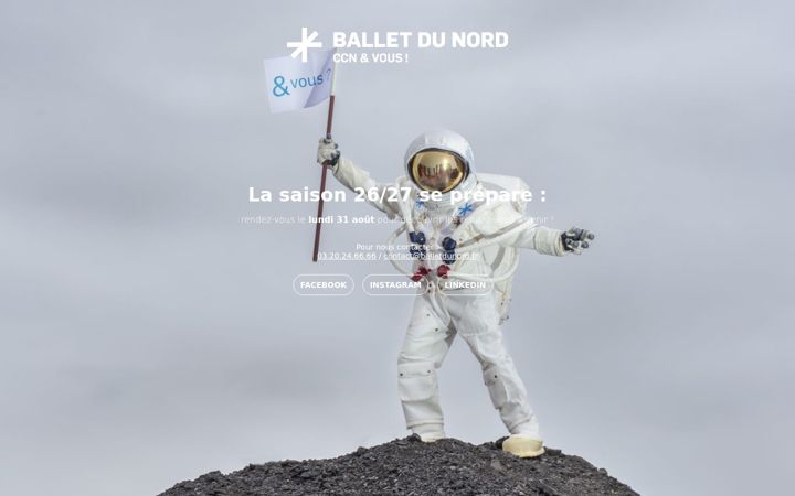 Ekraanipilt saidist balletdunord.fr
