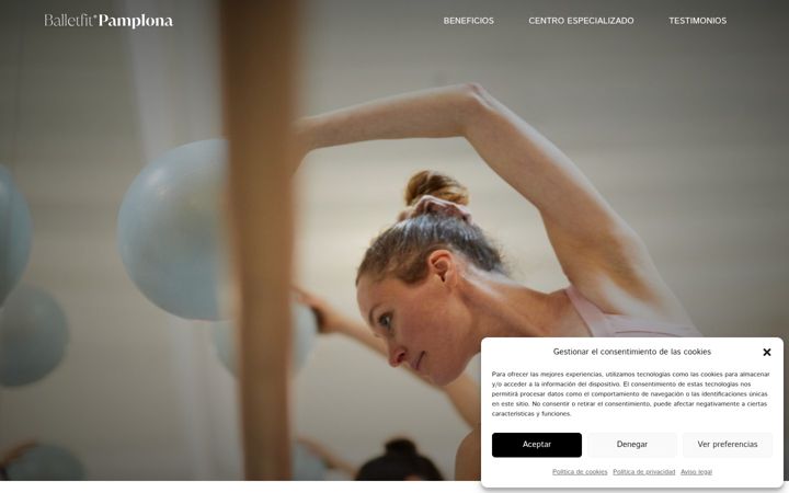Screenshot of balletfitpamplona.com
