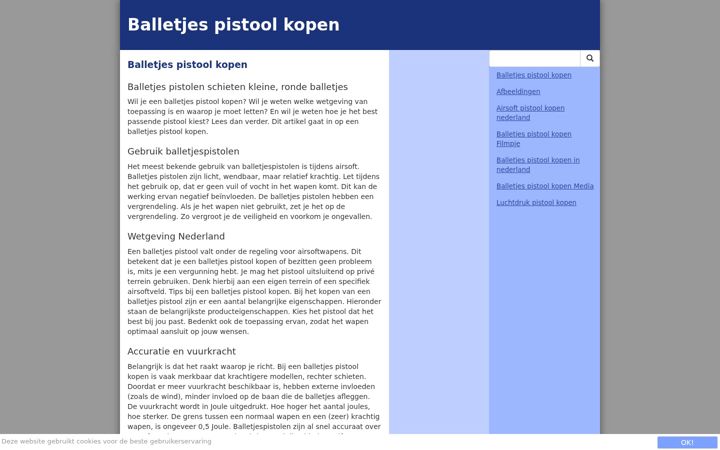 Screenshot of balletjespistoolkopen.nl