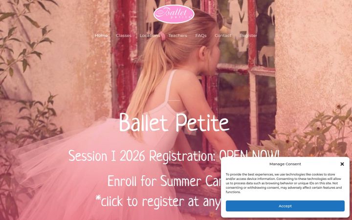Screenshot of balletpetite.com