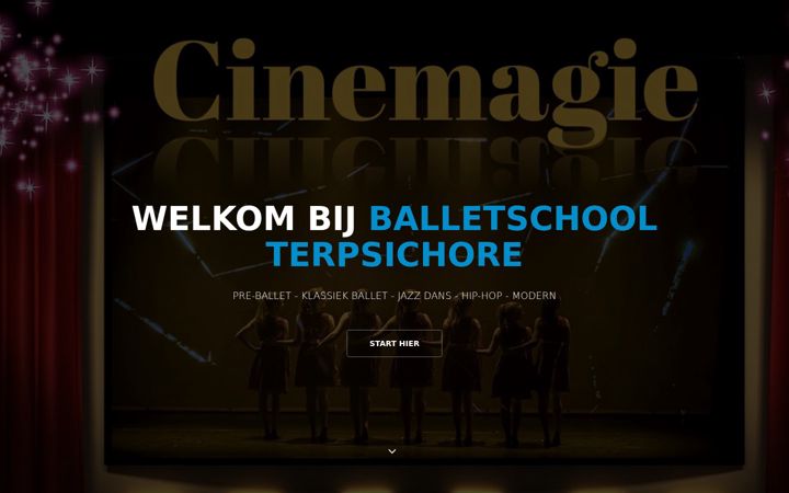 Екранна снимка на balletschool-terpsichore.be