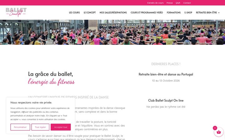 Ekraanipilt saidist balletsculpt.fr