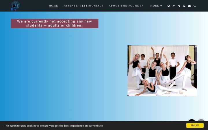 Screenshot of balletshool.co.uk