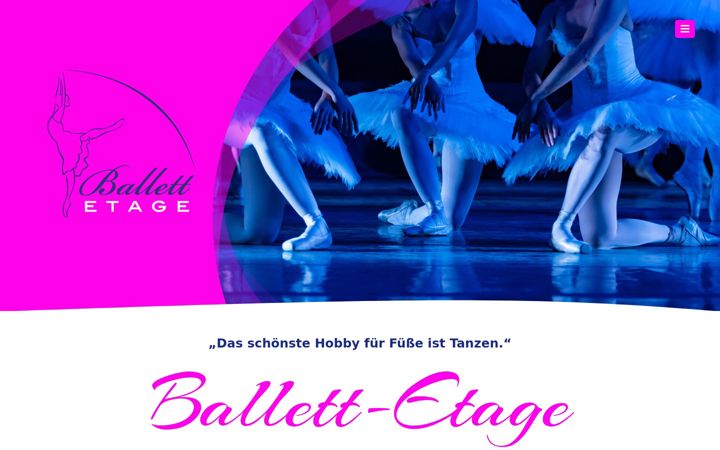 Екранна снимка на ballett-etage.de