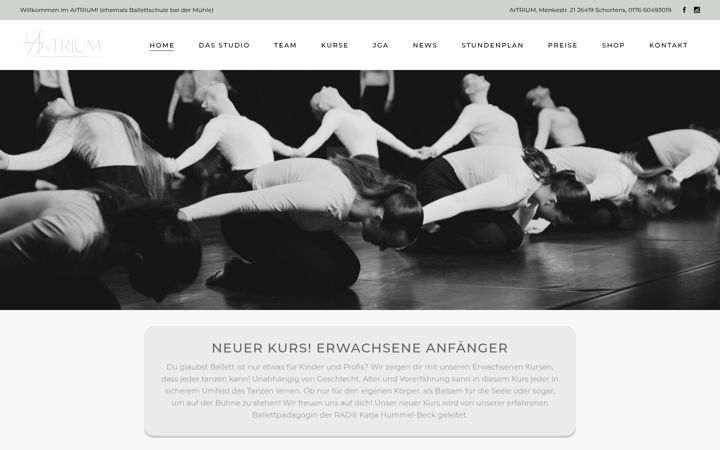 Екранна снимка на ballett-schortens.de