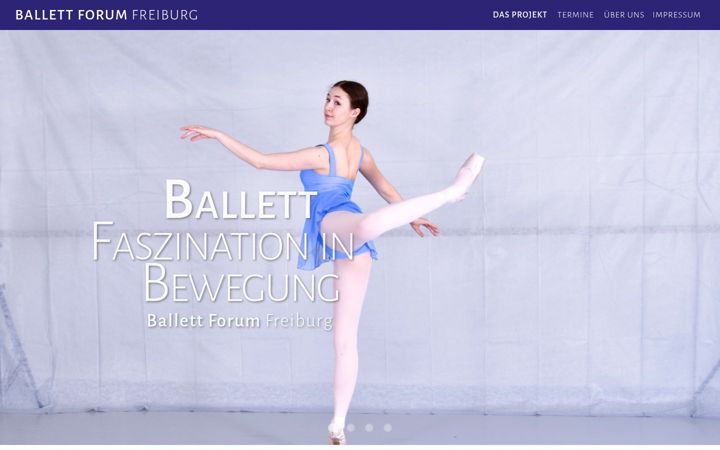 Screenshot of ballettforumfreiburg.de