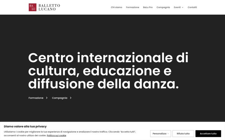 Ekrano kopija ballettolucano.org