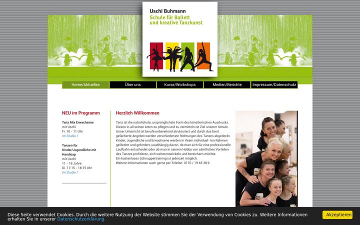 Screenshot of ballettschule-memmingen.de