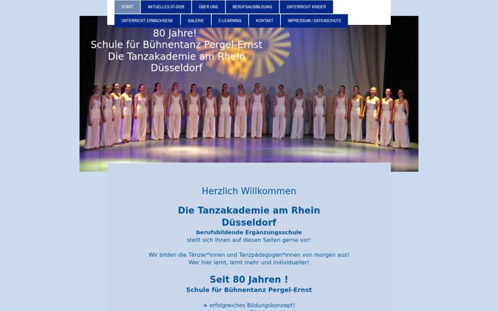 Screenshot of ballettschule-pergel-ernst.de