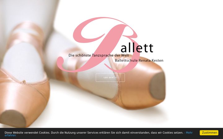 Screenshot of ballettschule-renata-kesten.de