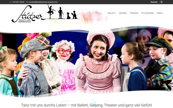 Screenshot of ballettschule-stuetzer.info