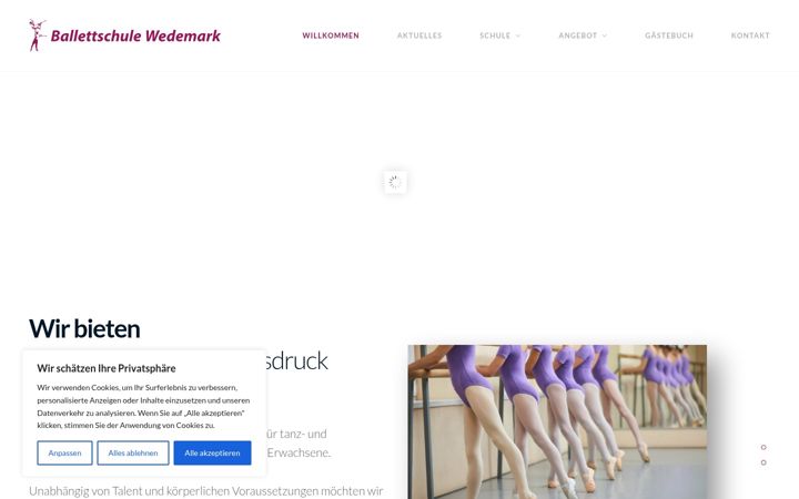 Skærmbillede af ballettschule-wedemark.de