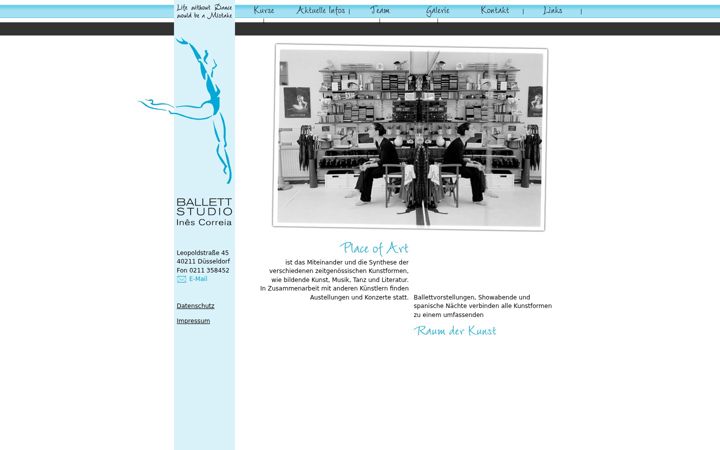 Screenshot of ballettstudio-duesseldorf.de