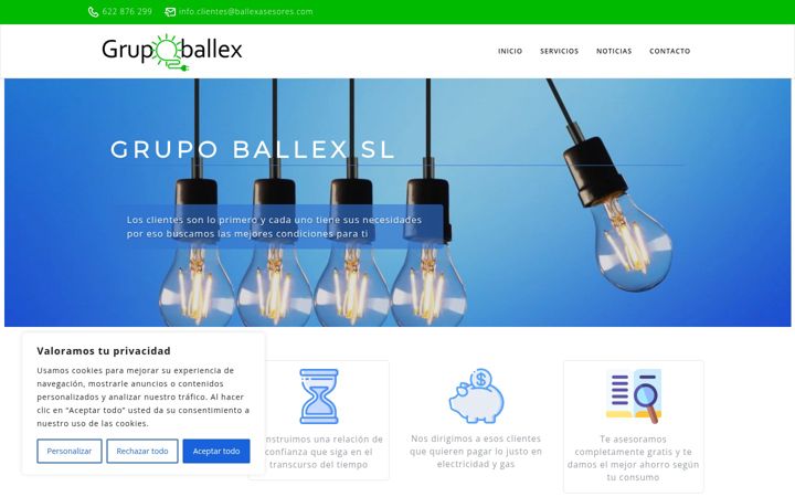 Screenshot of ballexasesores.com