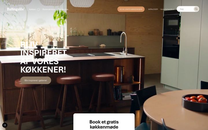 Screenshot of ballingslov.dk