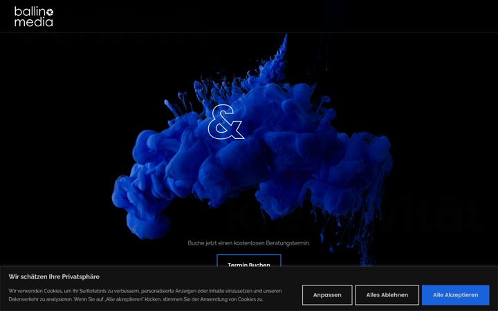 Screenshot of ballino-media.de