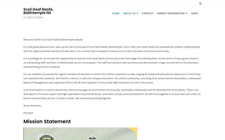 Screenshot of ballintemplens.com