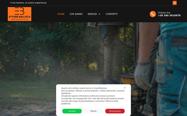 Screenshot of ballistatrivellazionepozzi.com