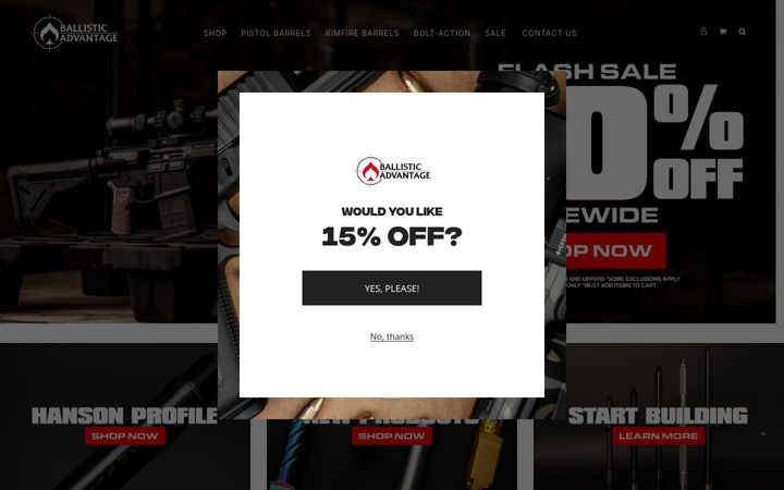 Screenshot of ballisticadvantage.com