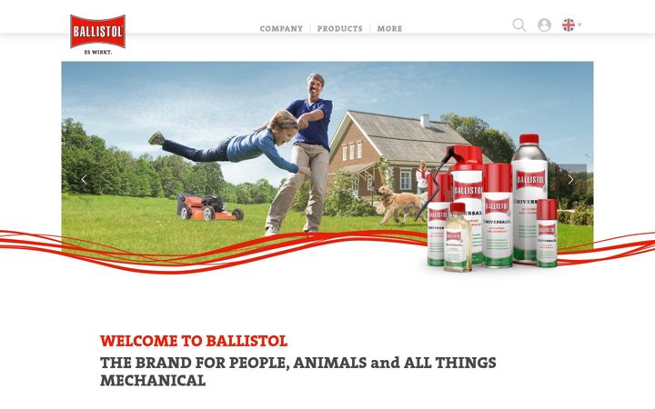 Screenshot of ballistol.de