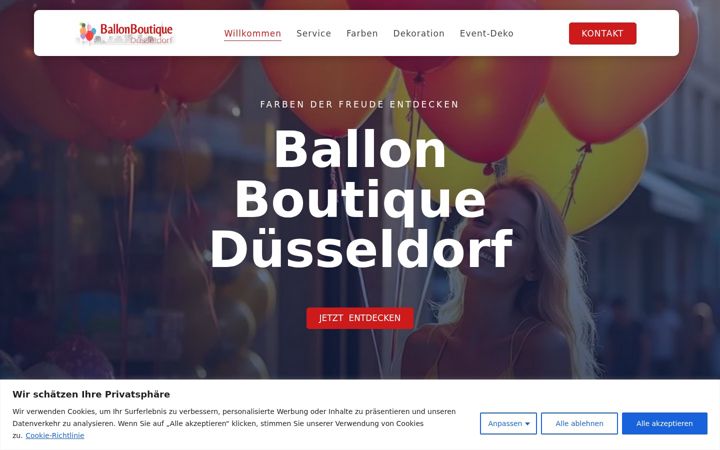 Skærmbillede af ballon-boutique-duesseldorf.de