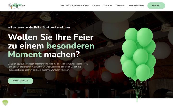 Screenshot di ballon-boutique-leverkusen.de