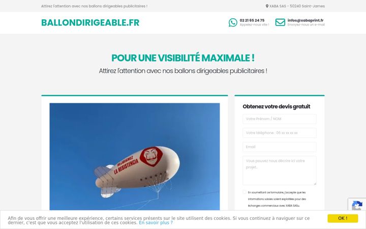 Screenshot of ballondirigeable.fr