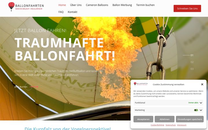 Snímek obrazovky ballonfahrten-balduf.de