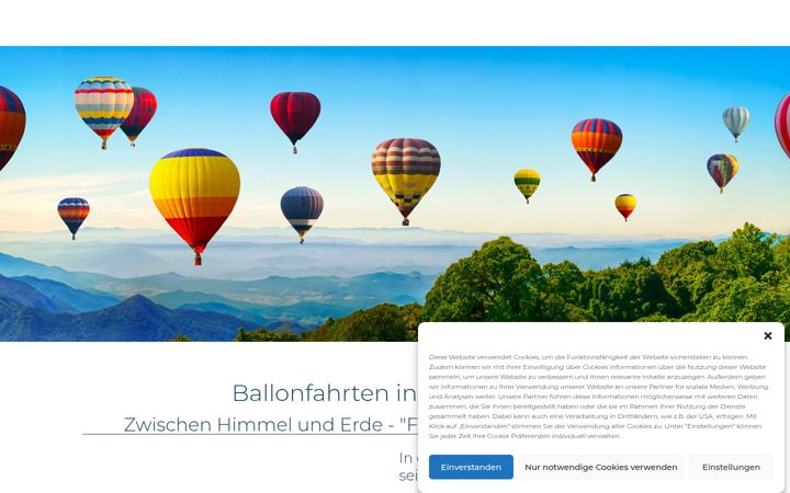 Screenshot of ballonfahrten-moeck.de