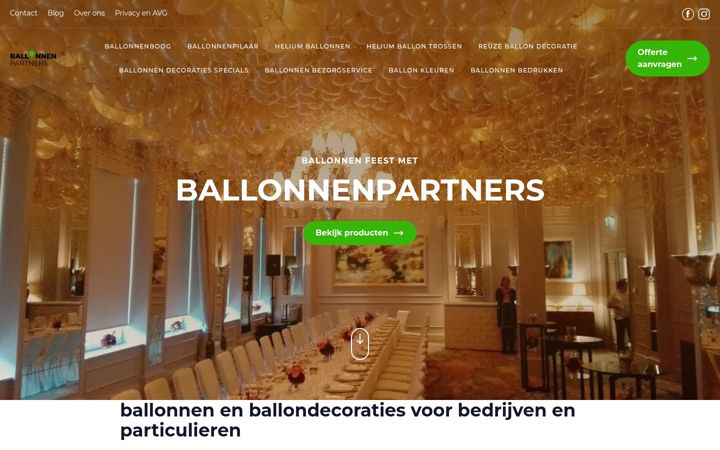 Screenshot of ballonnenpartners.nl