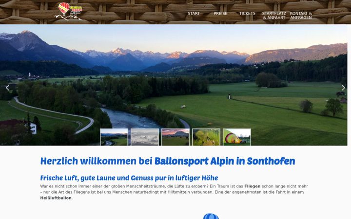 Screenshot of ballonsport-alpin.de