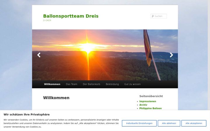 Screenshot of ballonsportteam.de