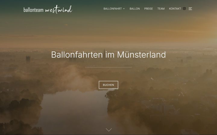 Screenshot of ballonteam-westwind.de