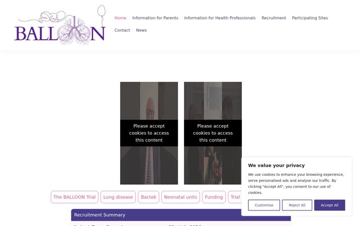 Screenshot of balloon-trial.uk