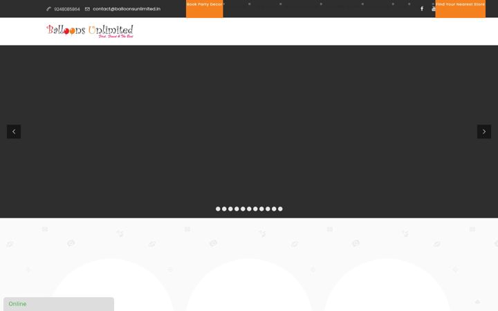 Screenshot of balloonsunlimited.co.in