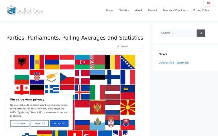 Screenshot of ballot-box.eu