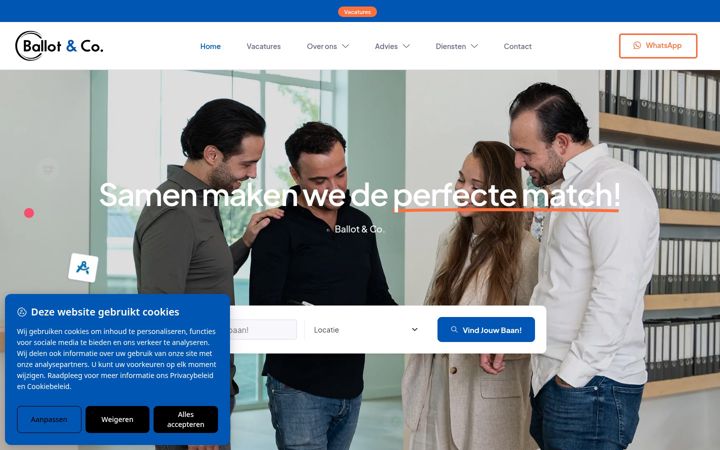 Screenshot of ballotenco.nl