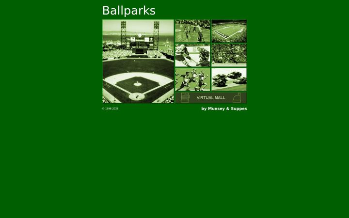 Screenshot of ballparks.com