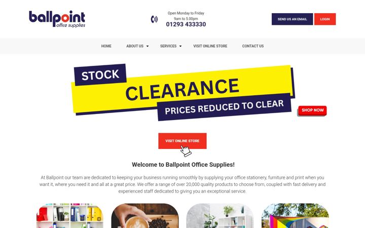 Screenshot of ballpoint.co.uk