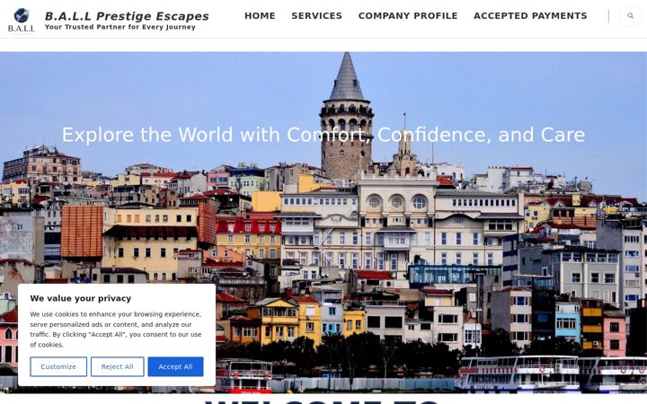 Screenshot of ballprestigeescapes.com