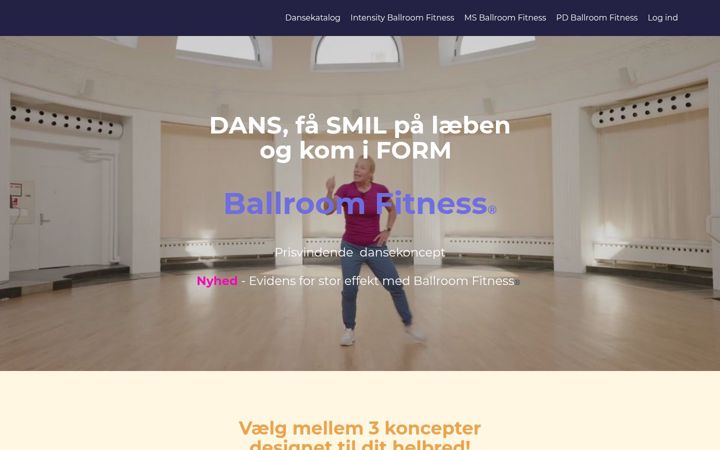 Screenshot of ballroomfitness.com