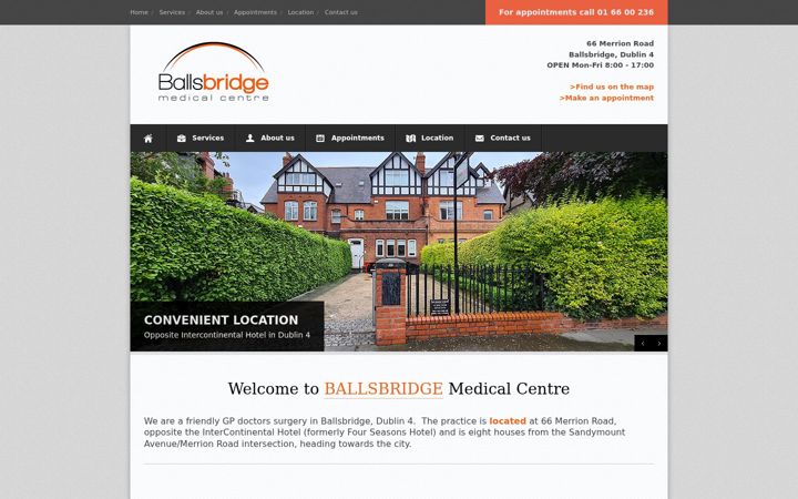 Screenshot του ballsbridgemedical.ie
