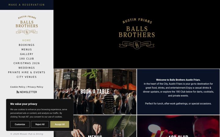 Screenshot of ballsbrothersaustinfriars.co.uk