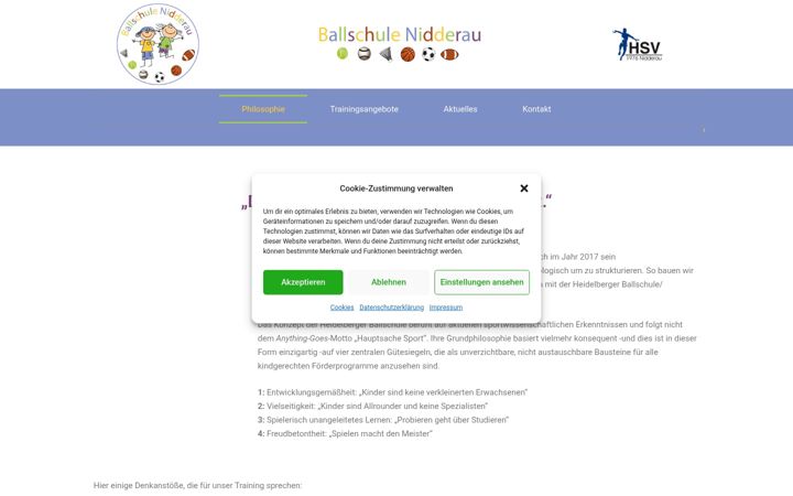 Capture d'écran de ballschule-nidderau.de