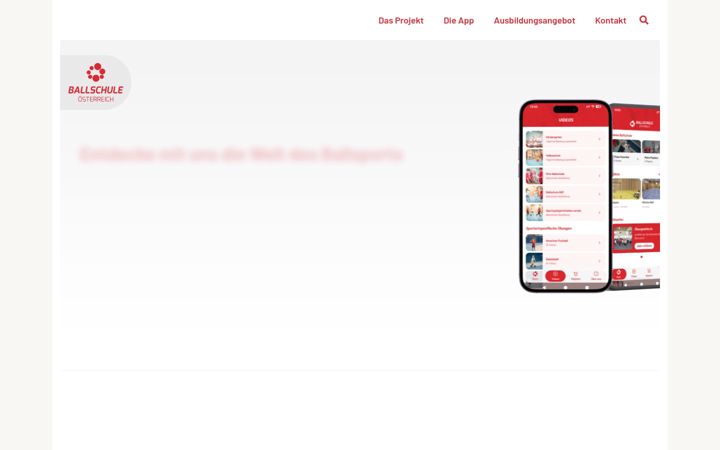 Screenshot of ballschuleoesterreich.at