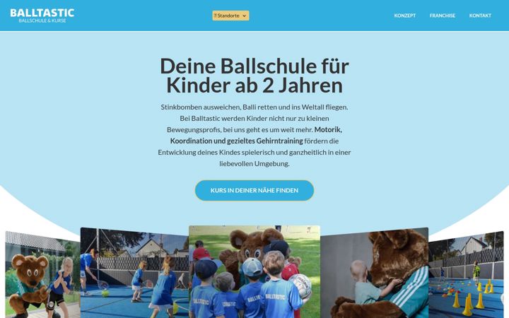Screenshot of balltastic-kurse.de