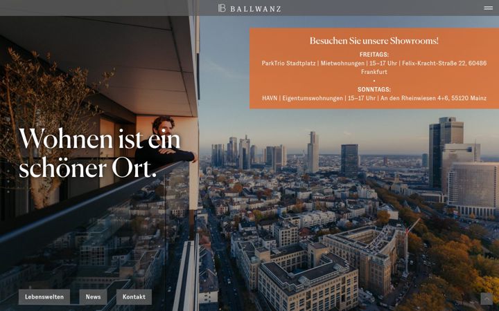 Screenshot of ballwanz.de