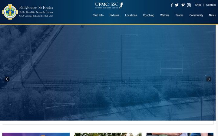 Snimka zaslona za ballyboden.ie