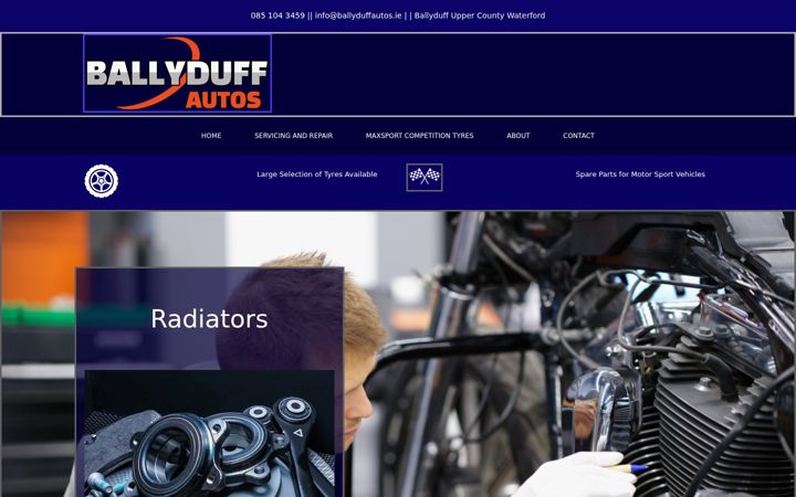 Screenshot of ballyduffautos.ie